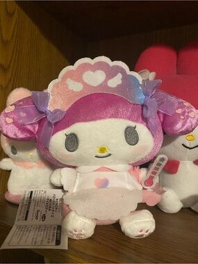 Sanrio My Melody Pink & Purple Nurse Plush
